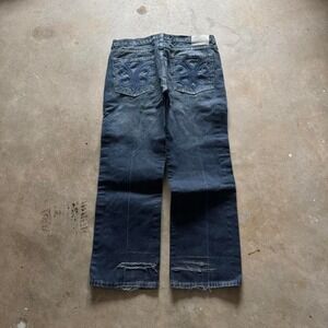 Baggy Whitetag Wide Leg Southpole Styl Embroidered Y2K VTG Denim Jeans 38x32